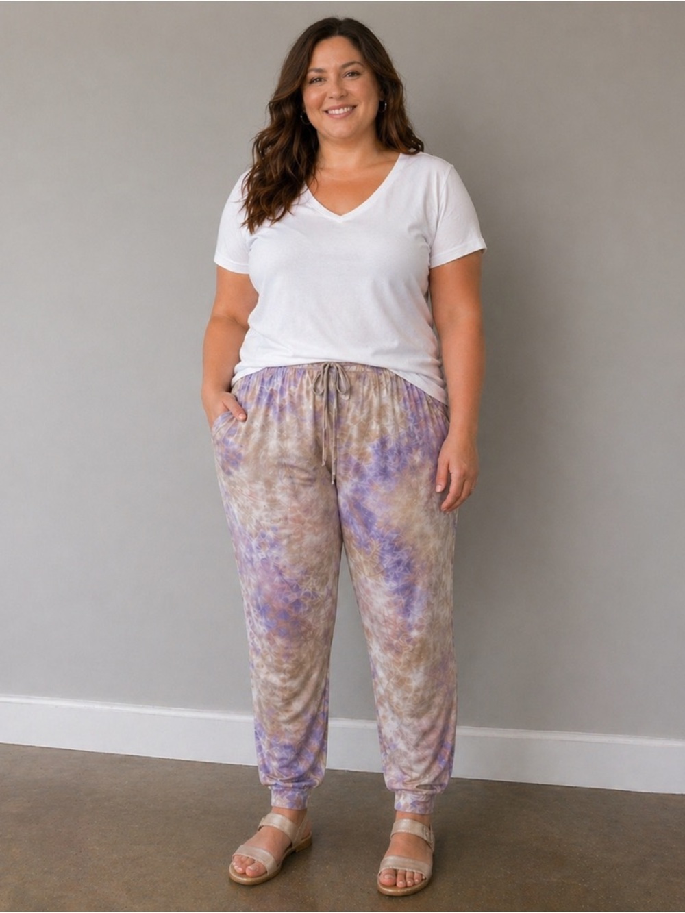 NWT Ninexis Tie Dye High Waist Joggers Summer/Spring Joggers 2X